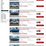 Vehicle Search Page (Armadillo Theme)